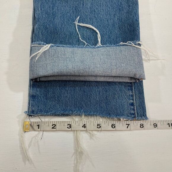 Levi’s Women’s 38x26 511 Big E Distressed Destroyed Cutoff Raw Hem Grunge Denim - Picture 14 of 14